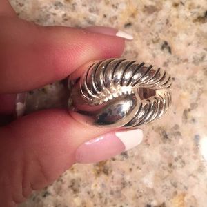 Silver Knot Stretchable Ring